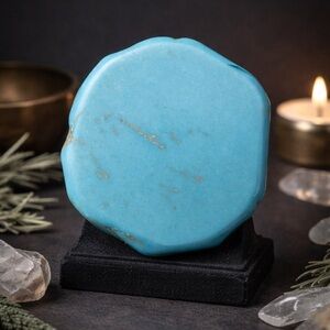 Turquenite Slab Cabochon~Calming Stone~Balance~Protection. 56861